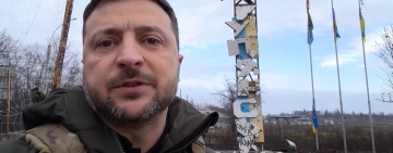 Зеленски посети фронтовата линия в Купянск