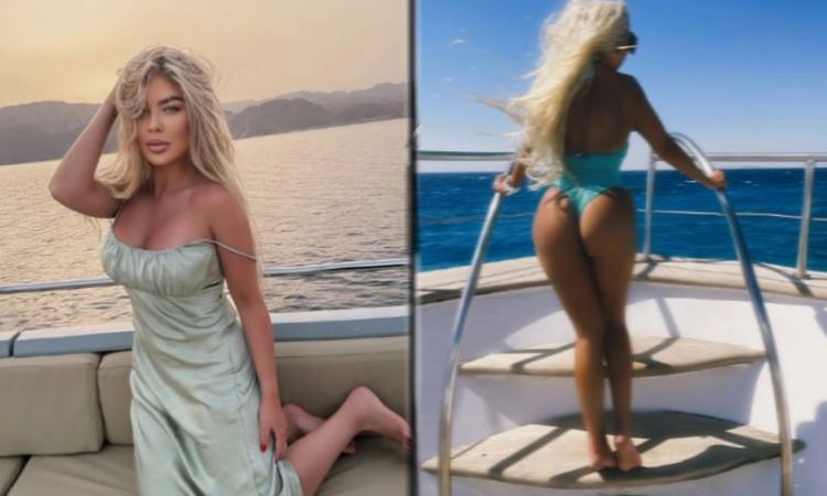 Андреа си показа пиърсинга на зърната (СНИМКА 18+)