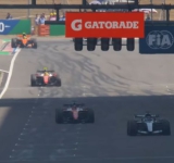 Джордж Ръсел спечели спринта в Китай след уникална битка с Ферари