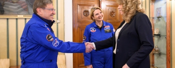 Президентът Илияна Йотова прие Максим и Венета Бехар след космическата им подготовка в САЩ