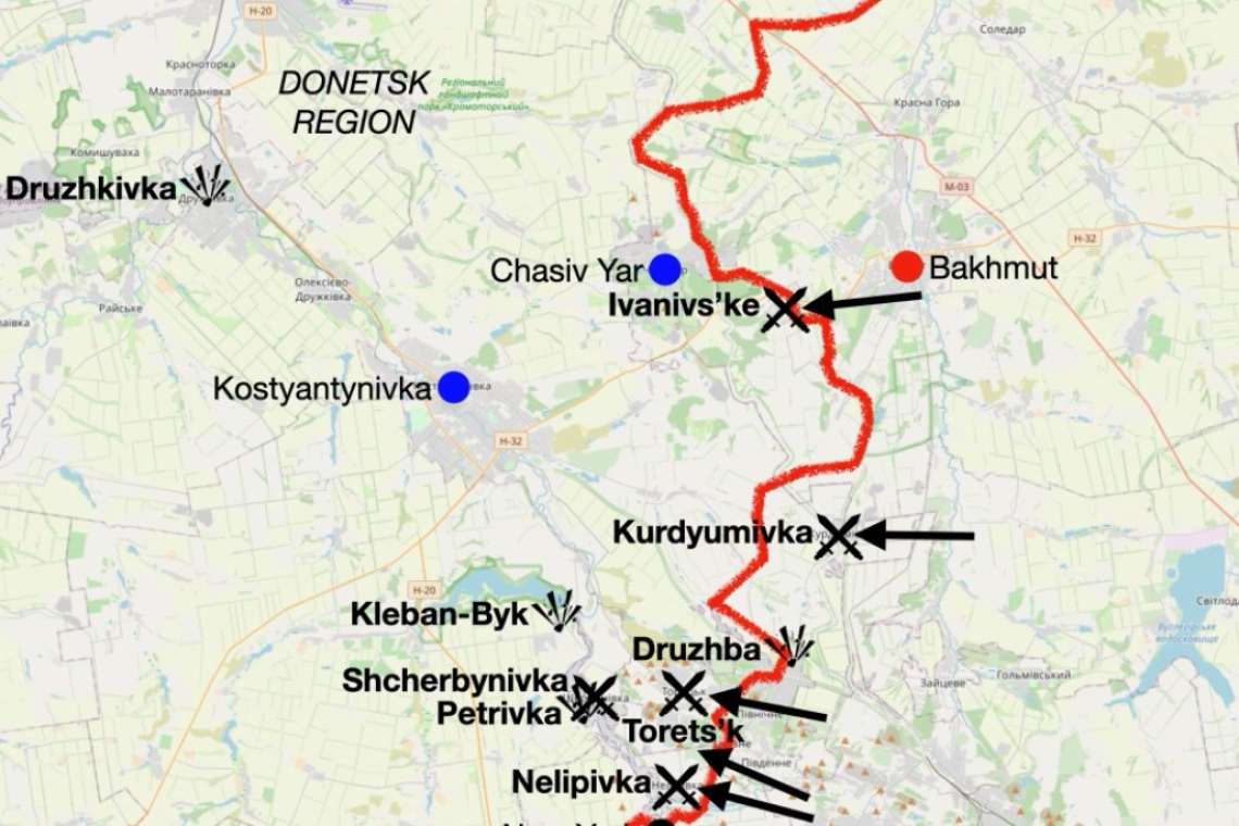 Руски войски превзеха покрайнините на Торецк