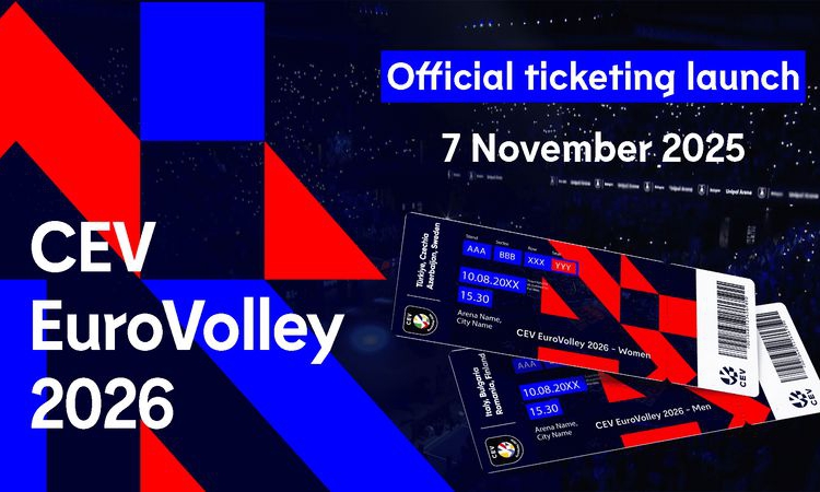 Жребият за EuroVolley 2026 ще бъде изтеглен тази събота! Билетите в продажба от 7 ноември!
