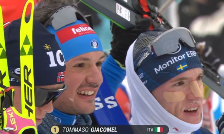 Томазо Джакомел ликува в преследването от СК по биатлон в Оберхоф