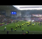 Арести в Шотландия след здравия бой на дербито между Рейнджърс и Селтик на ''Айброкс'' (ВИДЕО)