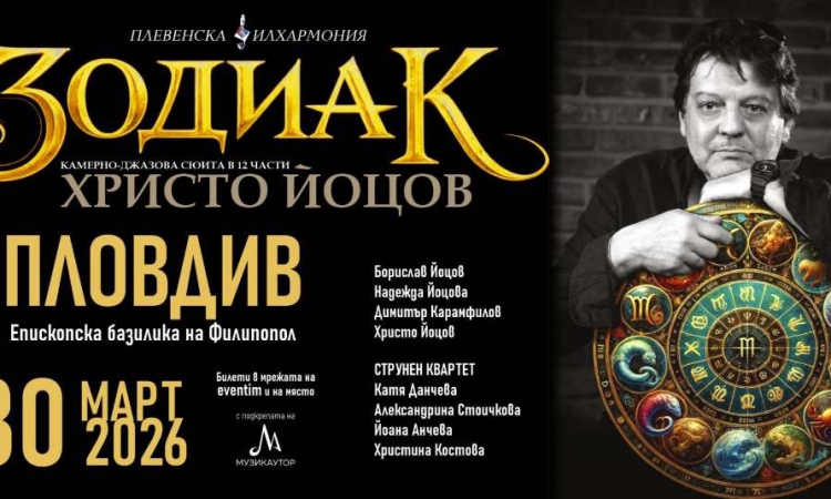 Христо Йоцов представя камерно-джазовата сюита „Зодиак“ в Епископската базилика