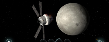 Космическият кораб Artemis II отива към тъмната страна на Луната