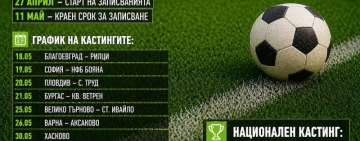 Стартират кастингите за Академия БФС