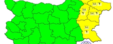 Интензивни валежи в пет области у нас