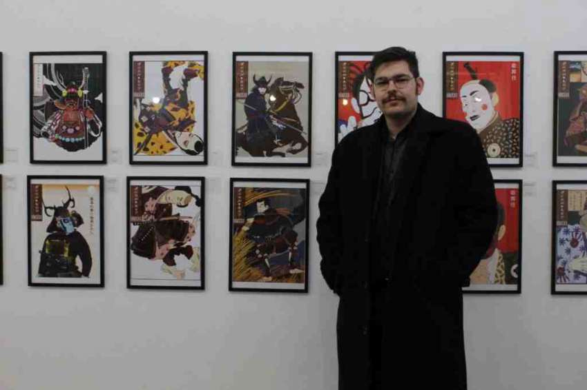 Младият Даниел Киров с дебютна „самурайска“ изложба в Градската галерия